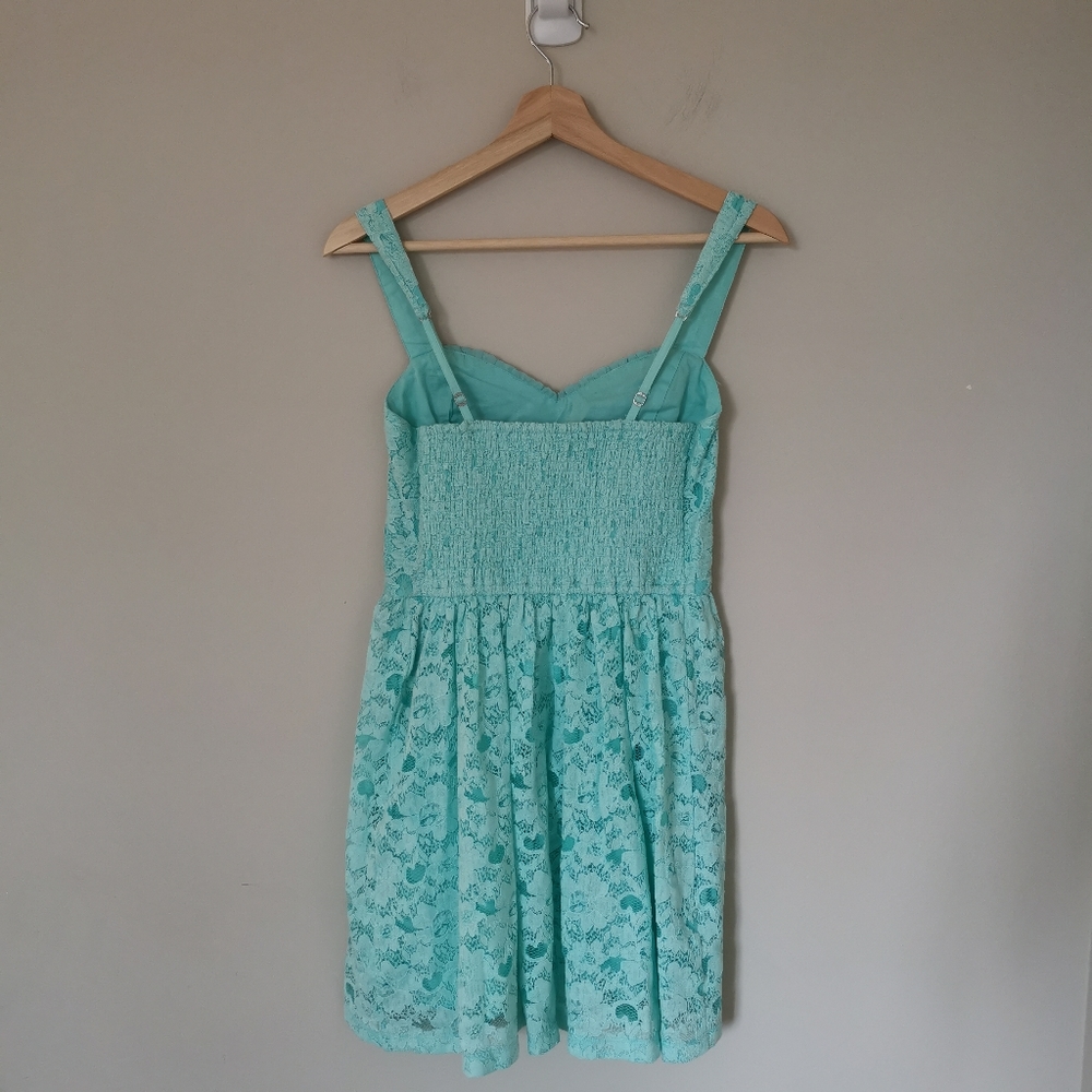 Hollister Tiffany blue lace dress - Picture 6 of 11
